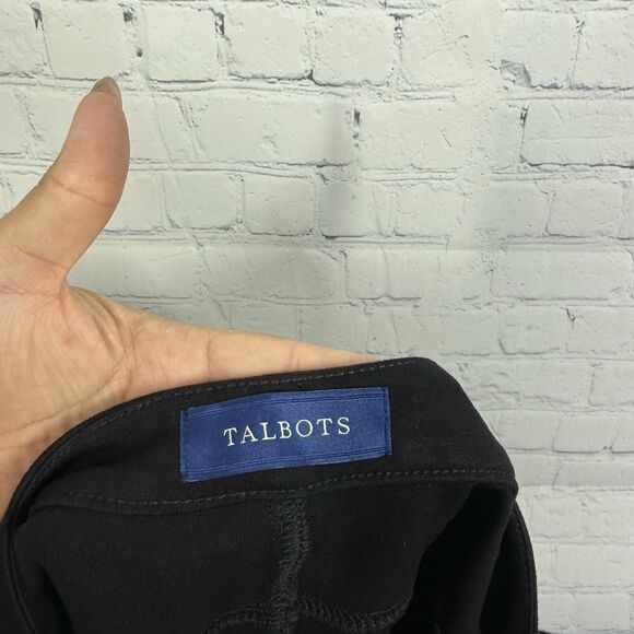 Talbots Jeans Women Size 14 Petite Black High Rise Jegging Ankle Straight Preppy - Picture 4 of 11